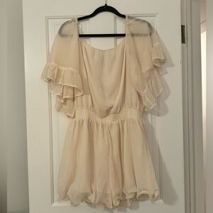 NWT off-white/cream romper- perfect for bachelorette party!